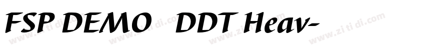 FSP DEMO   DDT Heav字体转换